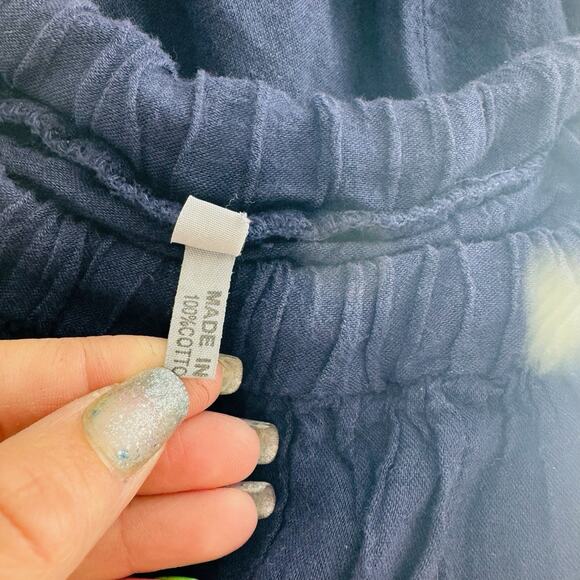 Women’s Navy Blue Wide Leg Harem Pants Size S/M - Picture 8 of 9